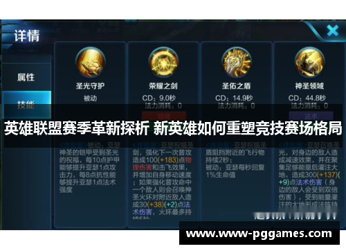 英雄联盟赛季革新探析 新英雄如何重塑竞技赛场格局 英雄联盟赛季革新探析 新英雄如何重塑竞技赛场格局